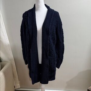 Women's Navy Cardigan with Pockets